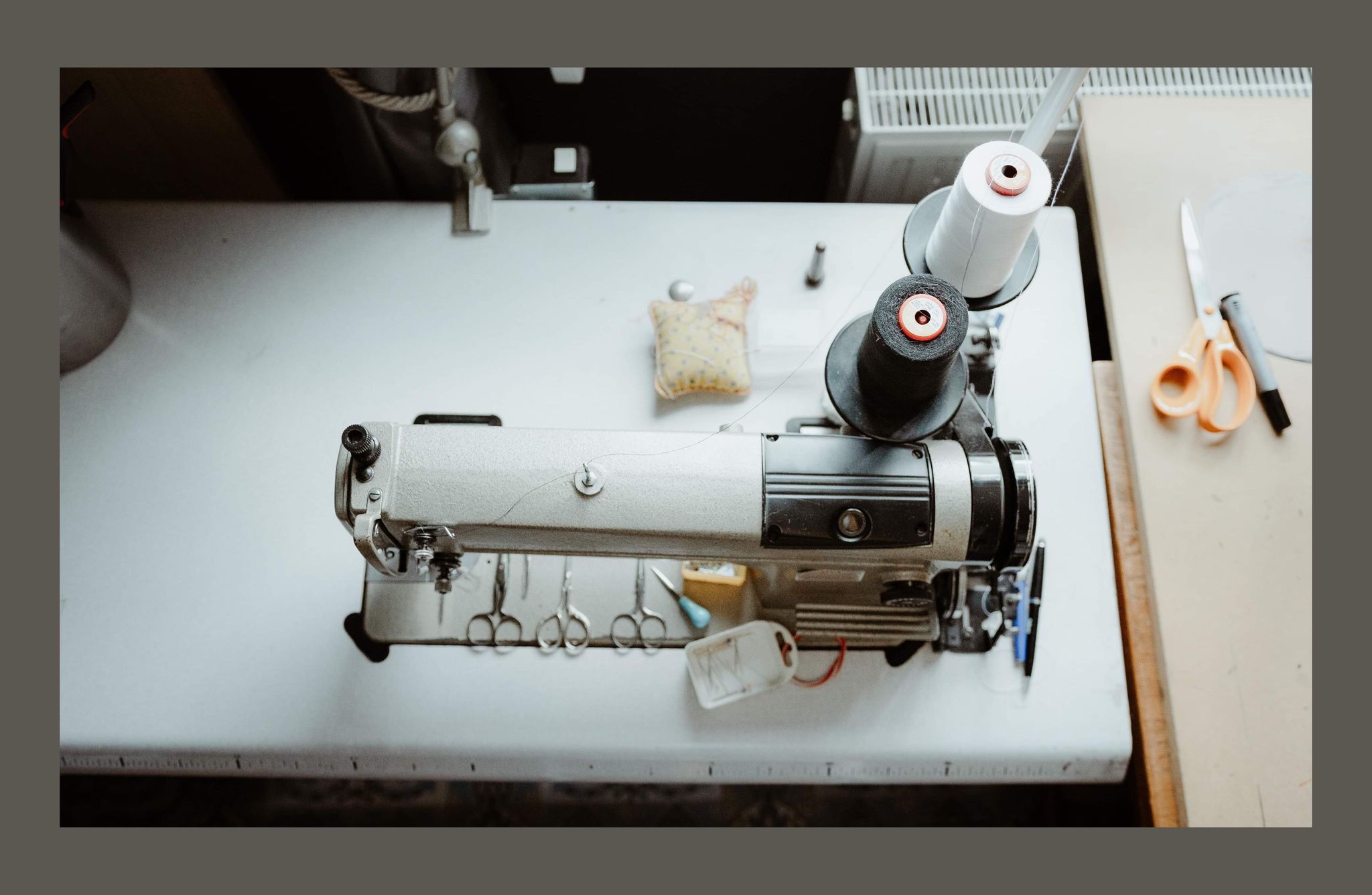 Machine à coudre lors de l'atelier DIY couture ALINE